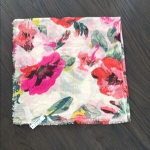 NWT Madewell Floral Print Scarf